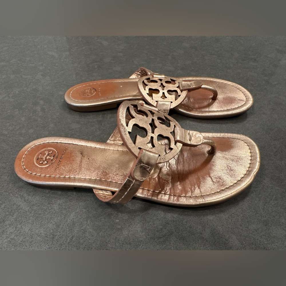 Tory Burch | Miller Sandals | Rose Gold | Size 8